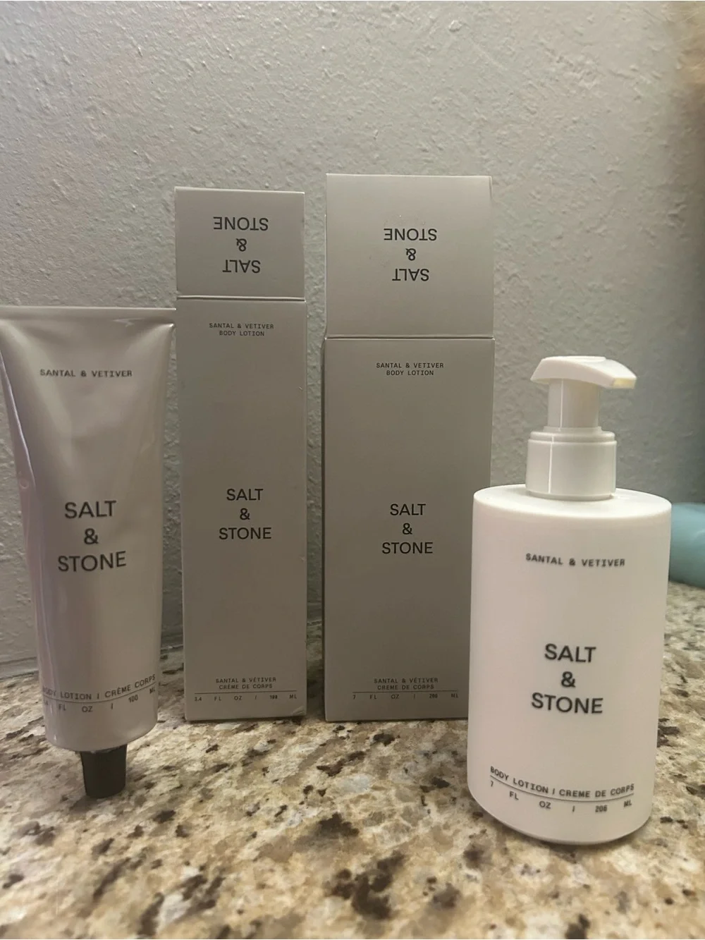 2 Salt & Stone Santal & Vetiver Body Lotions - New